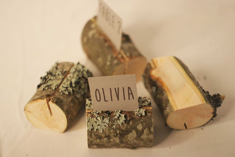 120 Pieces Rustic Place Card Holders Wedding Card Holders Etsy