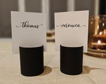 30 pieces of rustic copper pipe place card holders, Wedding card holders, name card holders, name card holders, metal table card holders