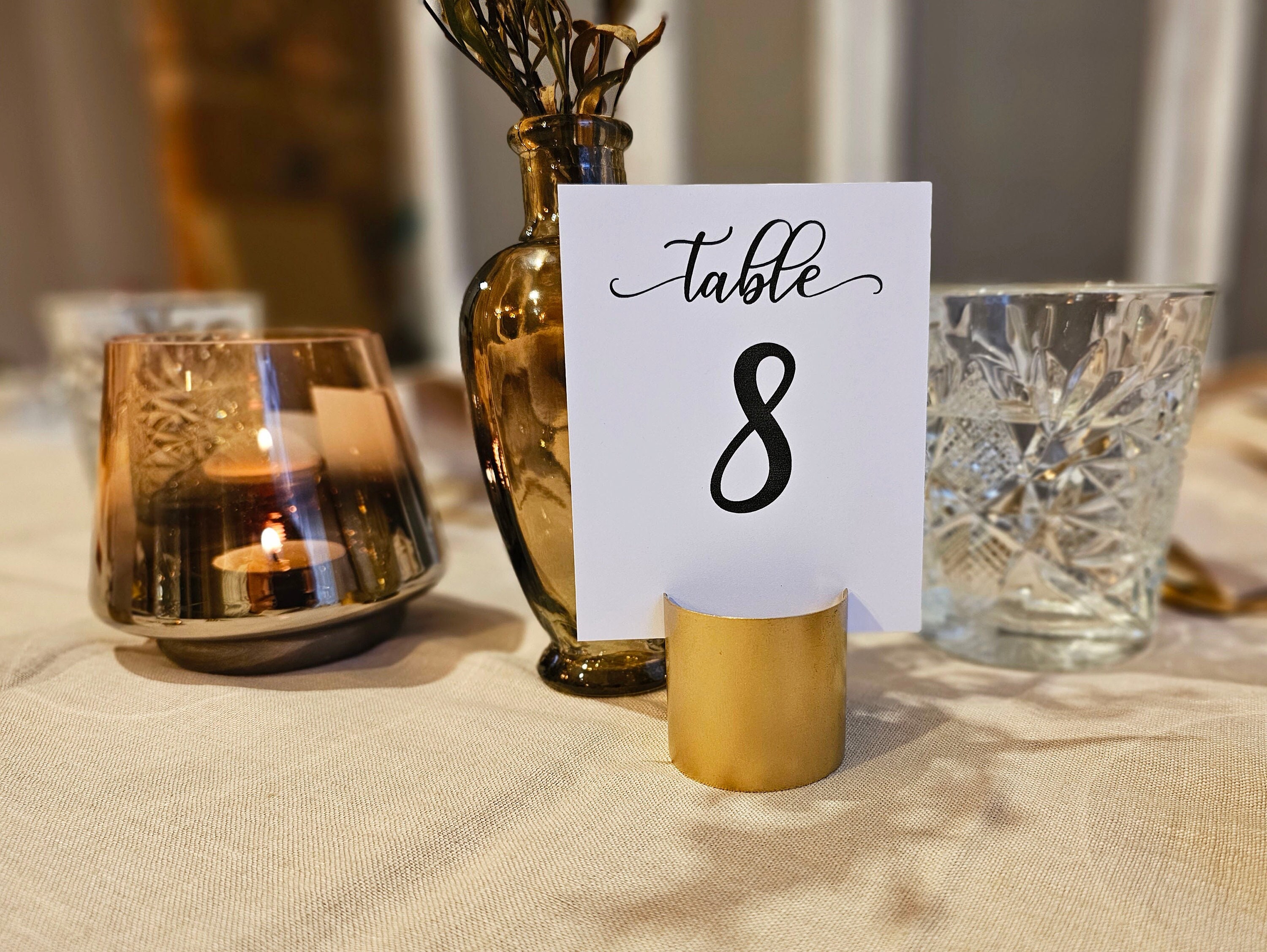 Gold place card holder Etsy France
