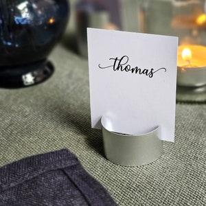30 pieces of rustic copper pipe place card holders, Wedding card holders, name card holders, gold name card holders, metal table card holder