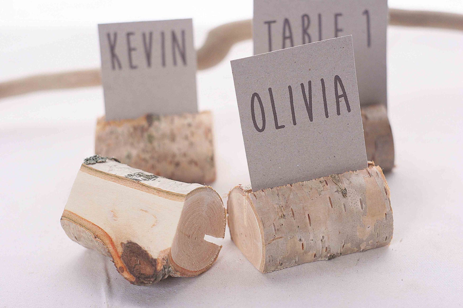 Paper & Party Supplies Birch Place Card Holders Wooden Place Card