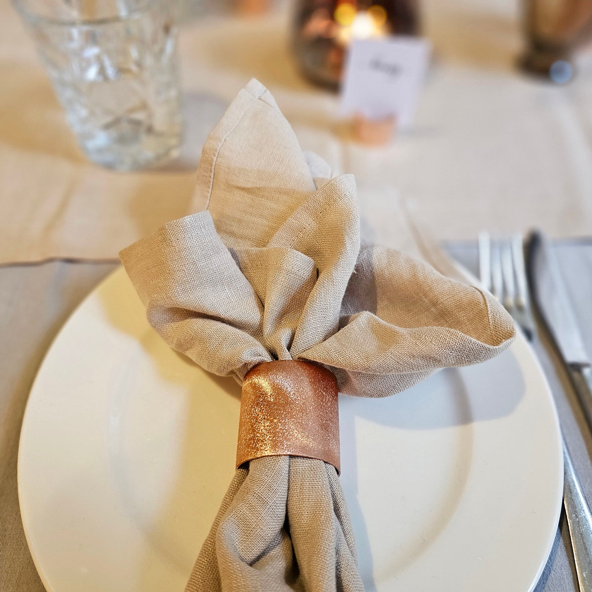 12 Pieces of Rustic Pipe Napkin Rings, Wedding Napkin Rings, Napkin Holders, Copper Table Setting, Housewarming Gift, Industrial Dining - Etsy