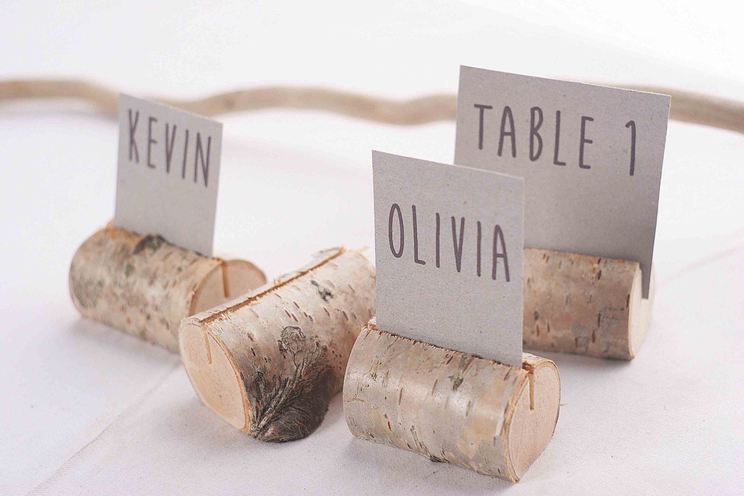 Paper & Party Supplies Birch Place Card Holders Wooden Place Card ...
