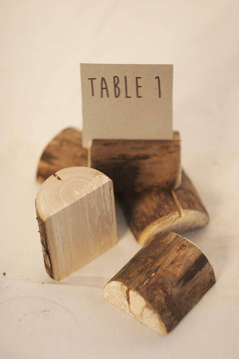 90 Pieces Rustic Place Card Holders Wedding Card Holders Etsy
