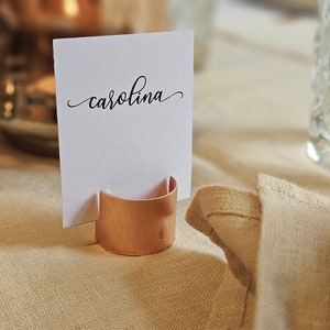 10 pieces of rustic black silver pipe place card holders, Wedding card holders, name holders, gold name card holder, metal table card holder