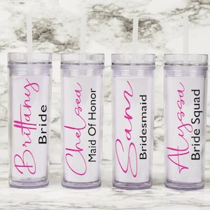 Personalized Bridesmaid Tumbler: Custom Bridal Party Gift