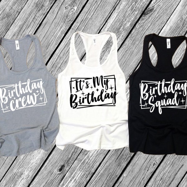 Birthday Tank Top Etsy