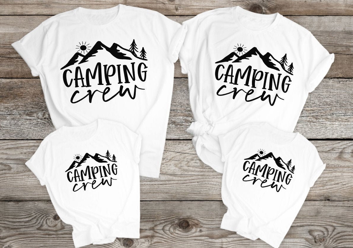Camp Shirts Camping Family Shirts Cute Hiking Shirt Camp Crew Shirts Family Camping Trip Camping Crew Shirt Kleding Gender-neutrale kleding volwassenen Tops & T-shirts T-shirts Camp Lover Shirts 
