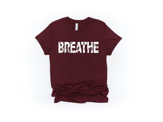 Breathe-Floral Shirt, Breathe, Inspirational Tee