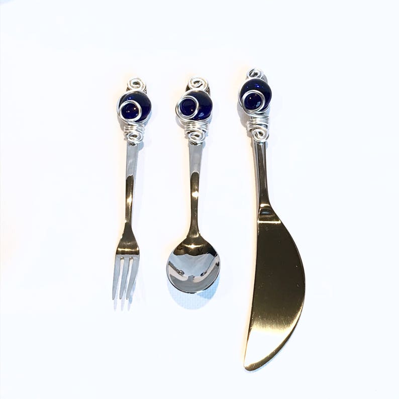 Appetizer Forkknife & Spoon Set Spreader Knife Pickle Fork Etsy