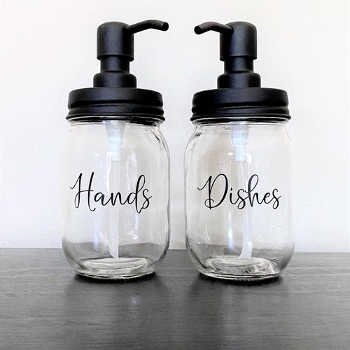 Farmhouse Kitchen Decor Hand Soap Dispenser Dish Soap Etsy