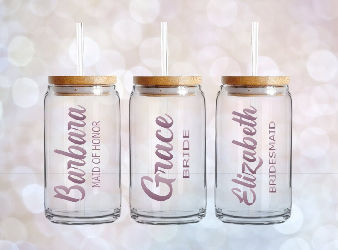 Be Yourself - Personalized Custom Glass Cup, Iced Coffee Cup