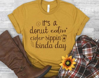 Cider and Donut T-Shirt: Fall Cider Mill Tee
