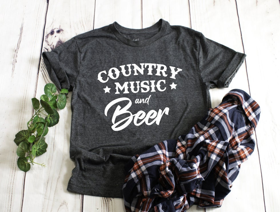 Country Music and Beer Shirt: Concert Tee