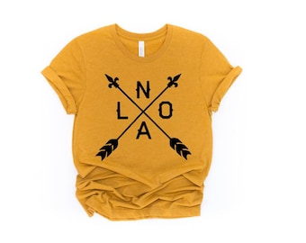 NOLA Arrows T-Shirt: New Orleans Fleur de Lis Trip Shirt