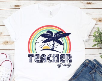 Last Day of School Tee, Summer Break Teacher TShirt, End of Year Teacher Gift, Vacation Teacher Graphic Tee