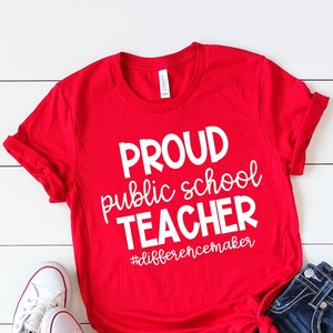Proud Public School Teacher Red For Ed Shirt North Carolina Proud Public School Teacher Red For Ed Shirt North Carolina