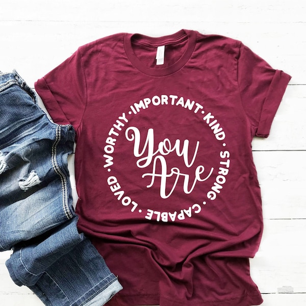 Teacher Shirts, You Are Important, Teacher TShirt, Principal Tees, Positive Affirmation, School Counselor Tee