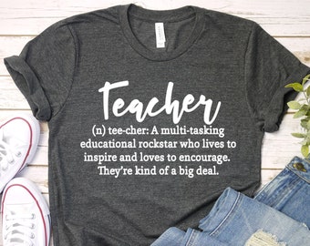 Teacher Shirt, Funny Teacher Tee, Educational Rockstar TShirt, Appreciation Gift, School Staff Outfit