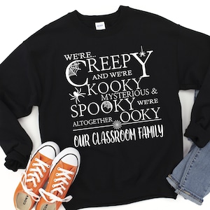 Halloween Teacher Shirt, Spooky Teacher Sweatshirt, Classroom Family Tee, Funny Teacher Halloween, Teacher Gift, Spooky Classroom Shirt