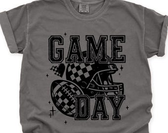 Comfort Colors Game Day Shirt, Football Graphic Tee, Sports Mom TShirt
