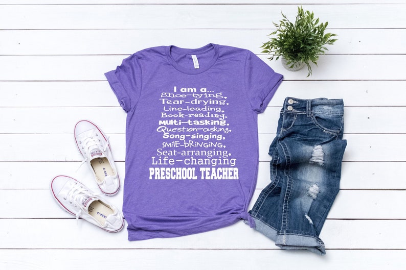 Teacher Shirts, Preschool Teacher, PreK Teacher Tees, Teacher Team Shirts, Early Childhood Teacher, Teacher Appreciation Gift, Teacher Tee image 1