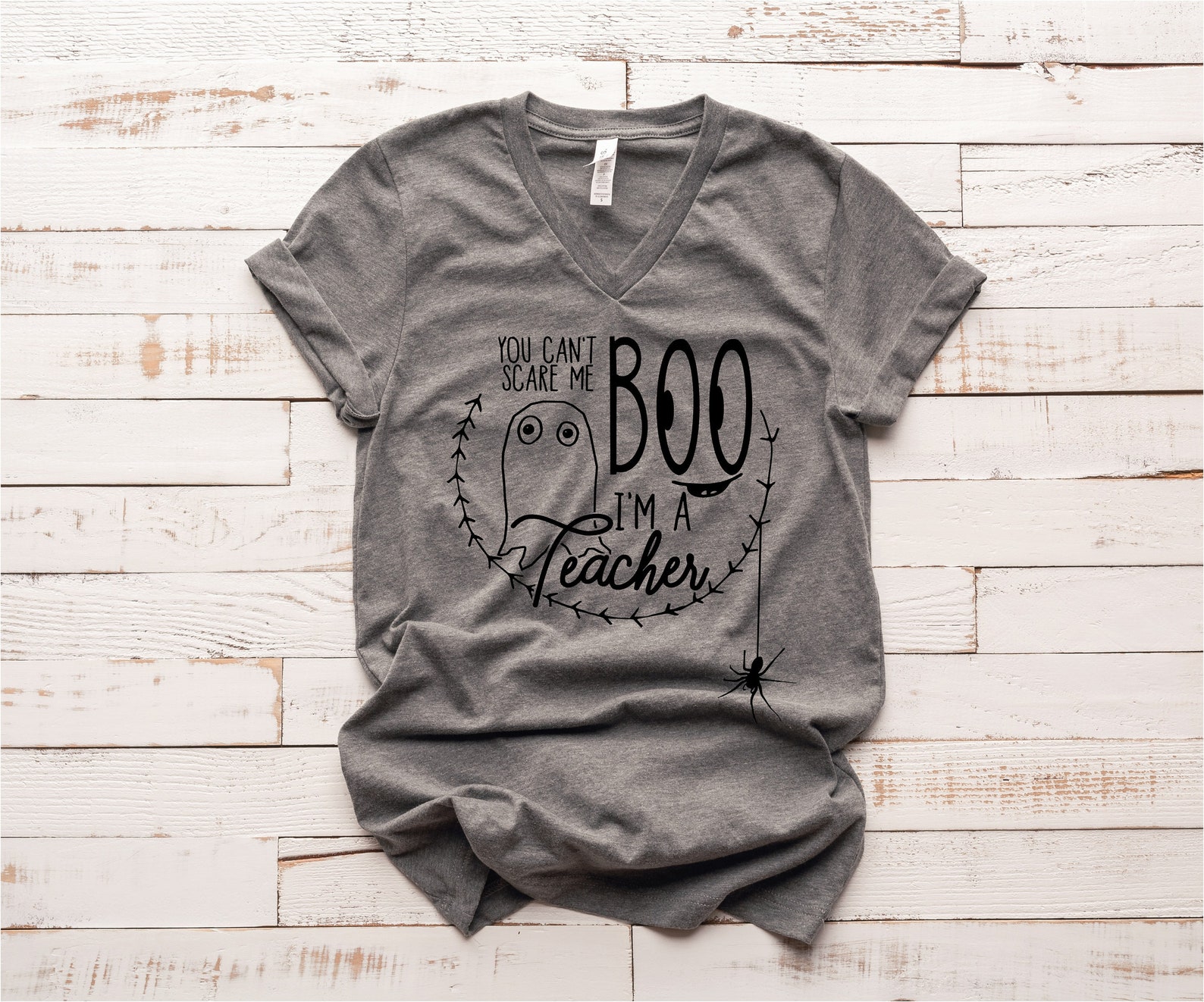 Halloween Teacher Shirt Teacher Shirts You Can’t Scare | Etsy