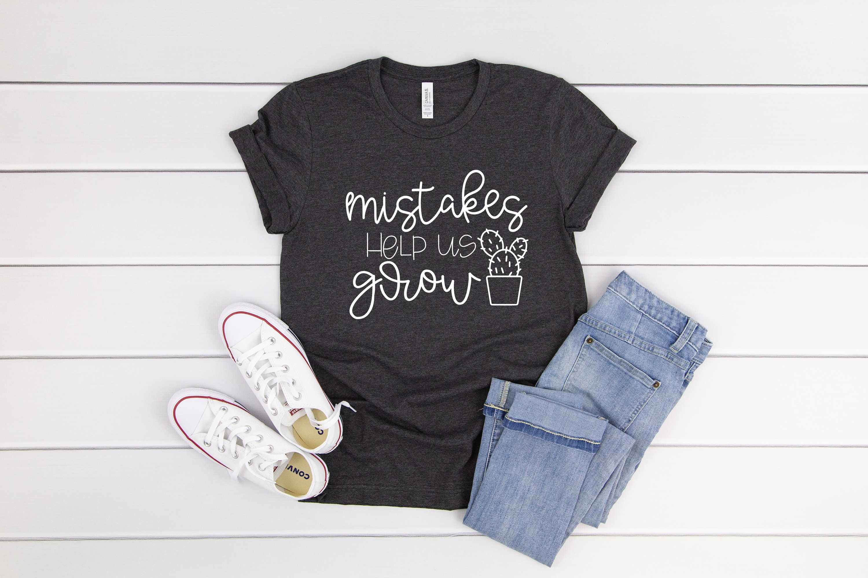 Growth Mindset Mistakes Help Us Grow Teacher Shirts Shirts | Etsy