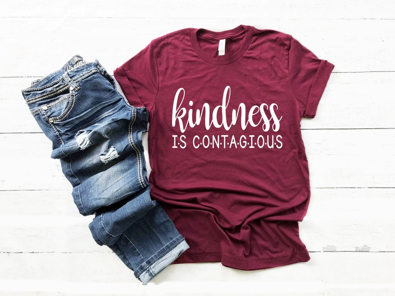 Kindness is Contagious Shirt, Kindness Matters, Teacher Tee, Shirts For School, School Counselor Shirt, Social Worker, Principal image 1