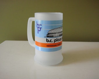 Vintage BC Place Stadium Frosted Mug - Vancouver Canada