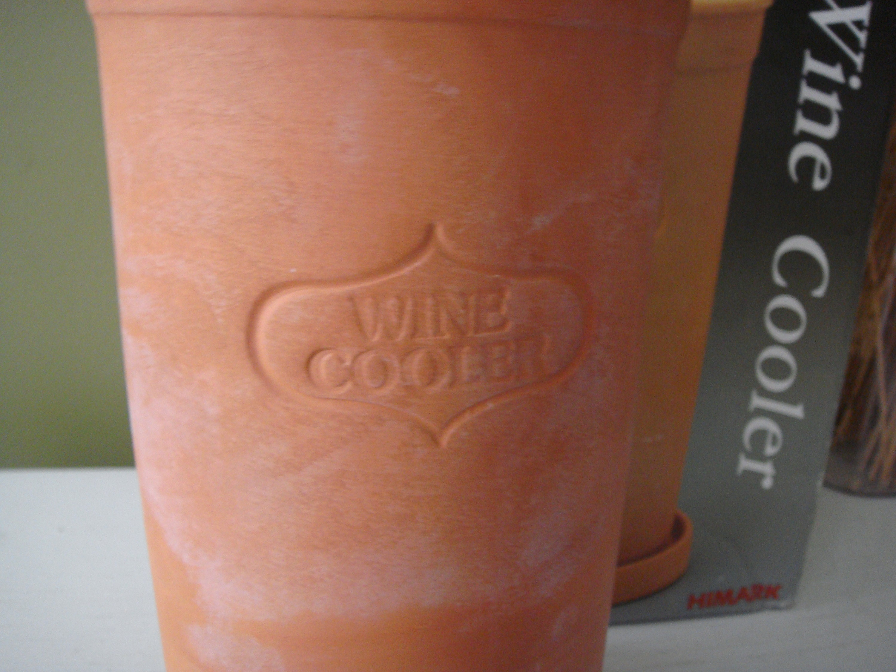 Vintage Terra Cotta Wine Cooler W/ Glazed Coaster in Original Box Etsy