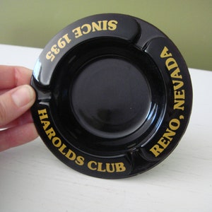 Vintage Souvenir Ashtray - Harlods Club - Reno Nevada - HTF Ashtray