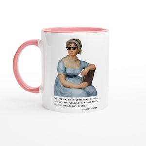 Jane Austen quote mug | Northanger Abbey mug | Jane Austen gift | Book Quote mug