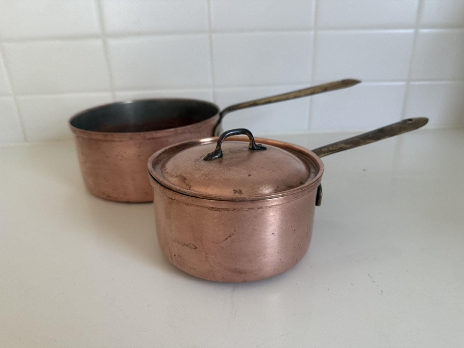 ○寸胴鍋 銅製 2個セット ポルトガル製 TAPIOL タピオル ヴィンテージ Tagus copper pans - Etsy 日本