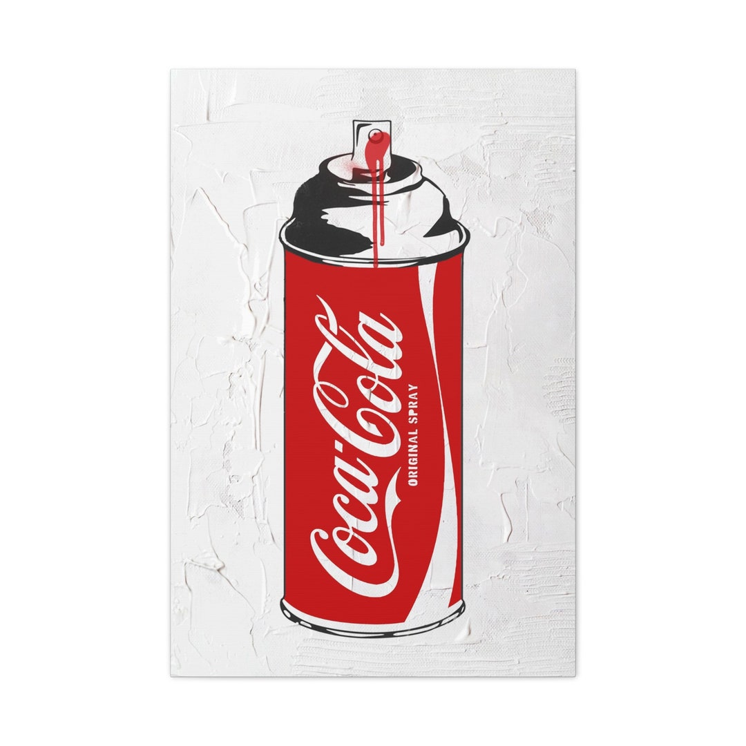 Xlarge Cola Spray Paint Can Canvas Wall Art Pop Art by Etsy