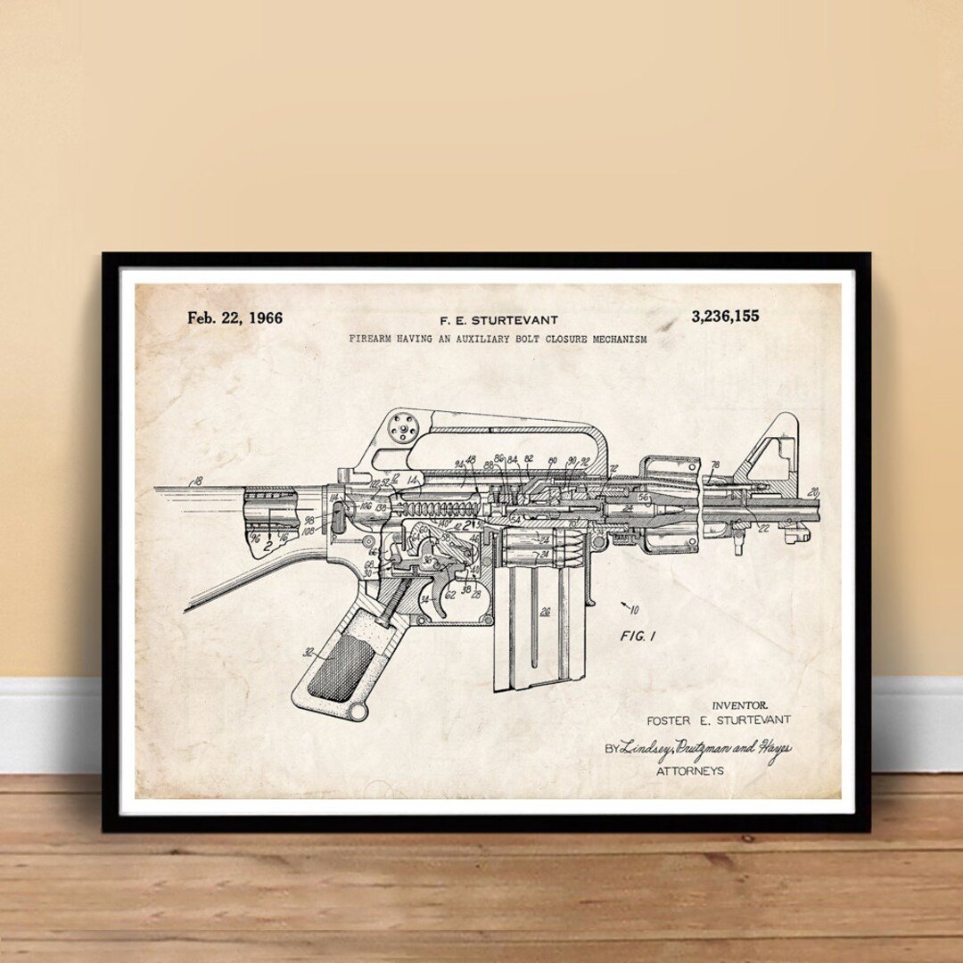 AR-15 Assault Rifle Poster 18x24 Handmade Giclée Gallery - Etsy