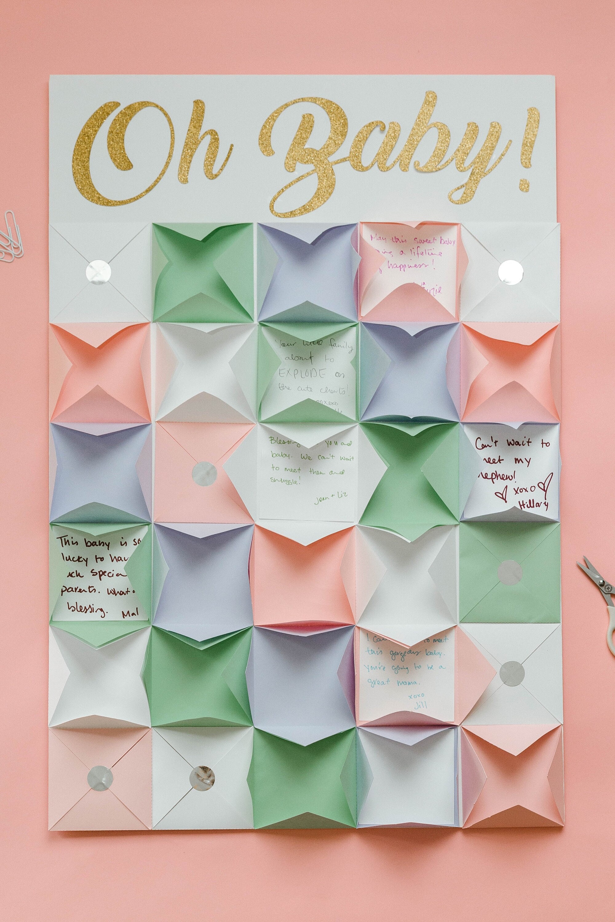 Calendario de Adviento de Baby Shower - Actividad única de Baby Shower - Juego personalizado de Baby Shower