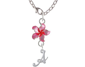 Tumbler Cup Charm - Tropical Flower with Initial - water bottle charms Stanley accessories cup handle charm Hibiscus Charm Simple Modern cup