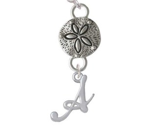 Tumbler Cup Charm - Sand Dollar with Initial - water bottle charms Stanley accessories cup handle charm Summer Charm Simple Modern cup