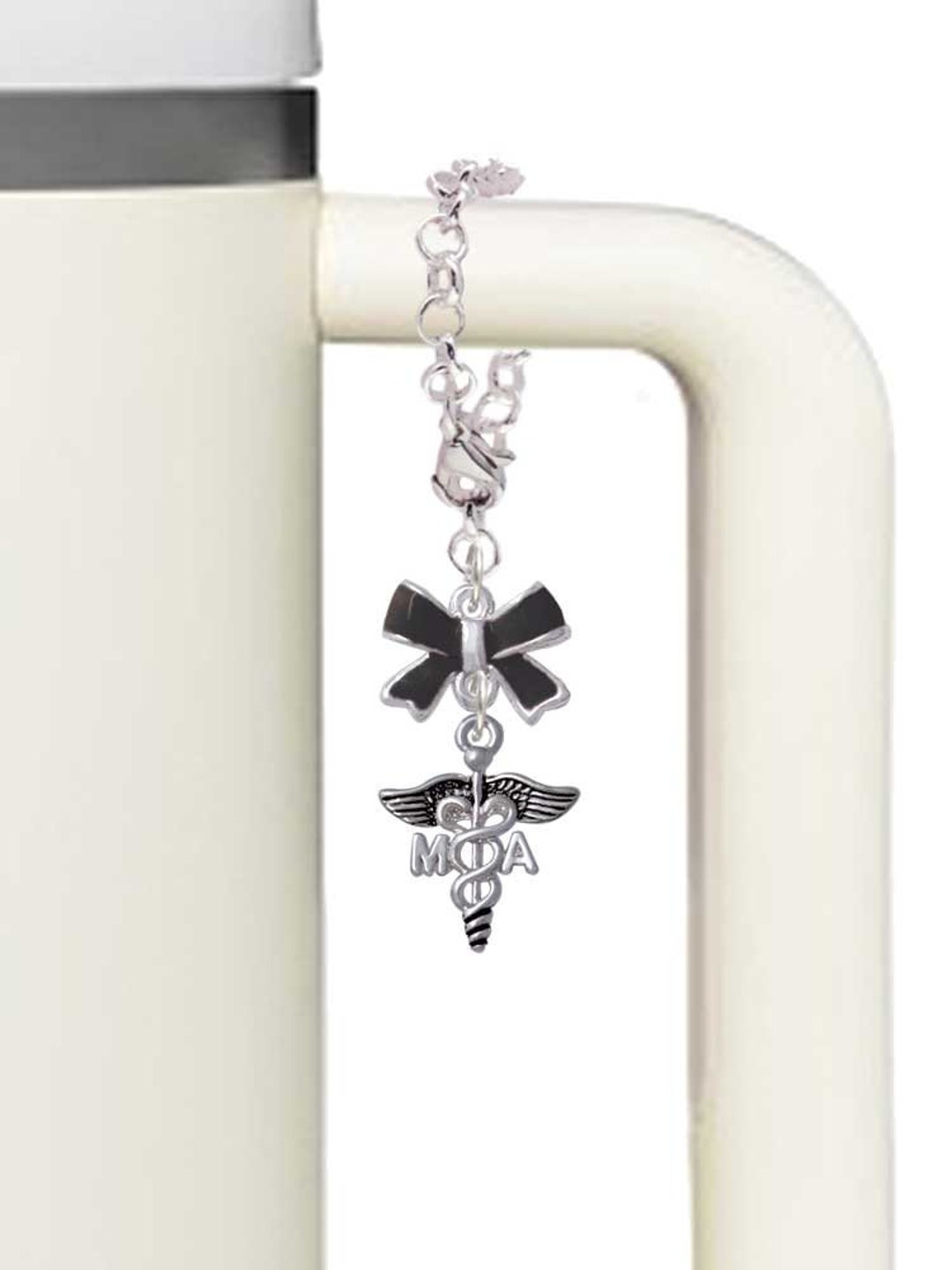 Medical Assistant Charm With Bow or Initial - Water Bottle Charms ...