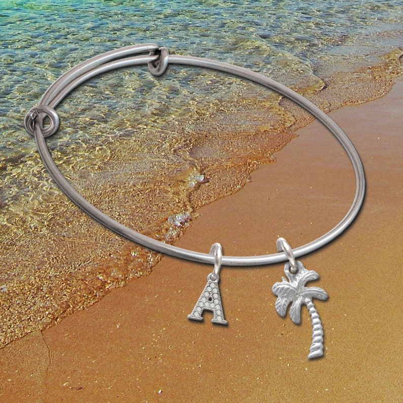 College Jewelry Auburn Tigers Stainless Steel Adjustable Bangle Bracelet with Rose Gold Plated Heart Charm