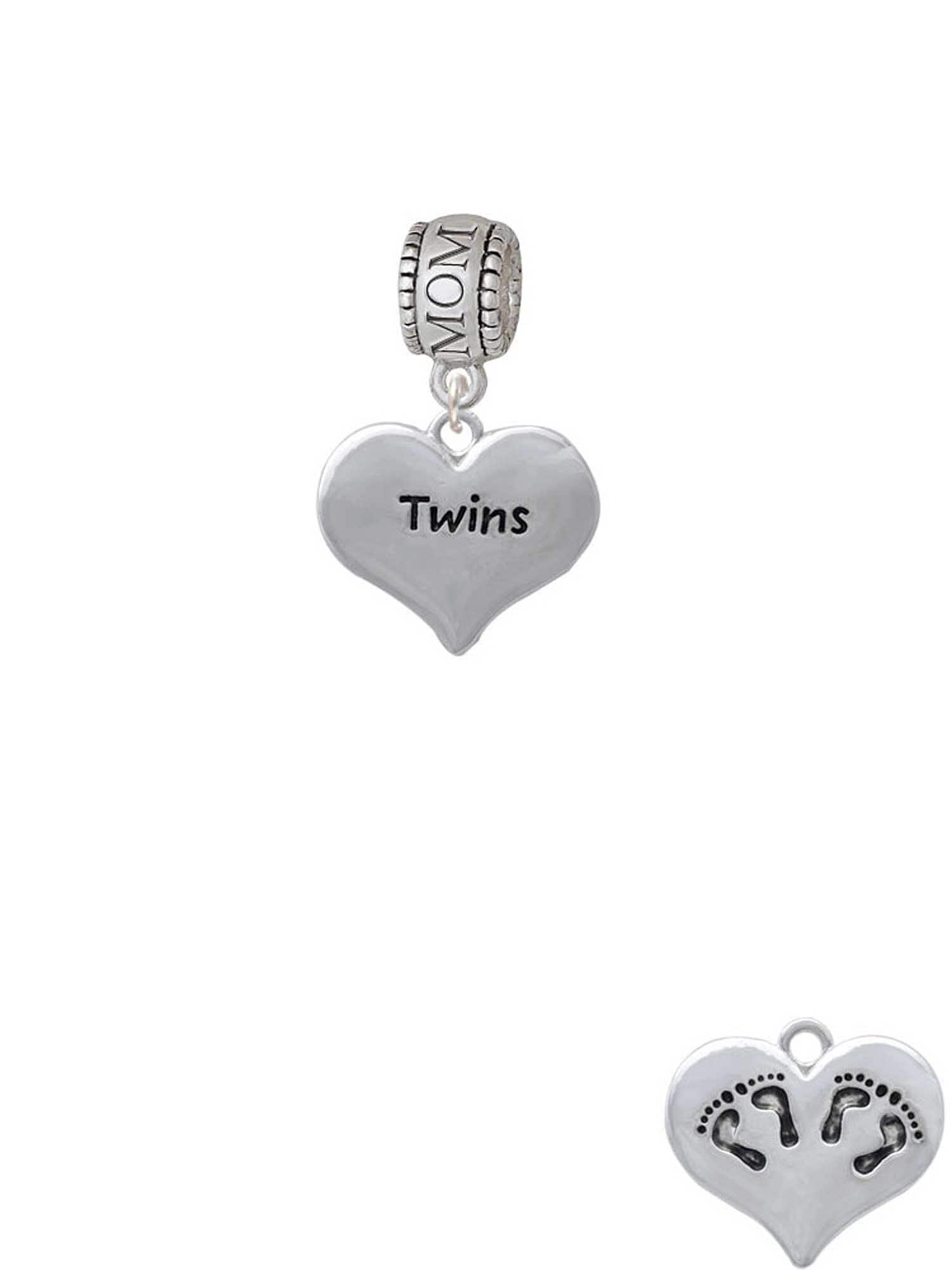 23 Best Gifts for Twin Moms: A Complete Guide 10 Twins Heart Charm Bead for Pandora Bracelet, Twin Baby Footprints…