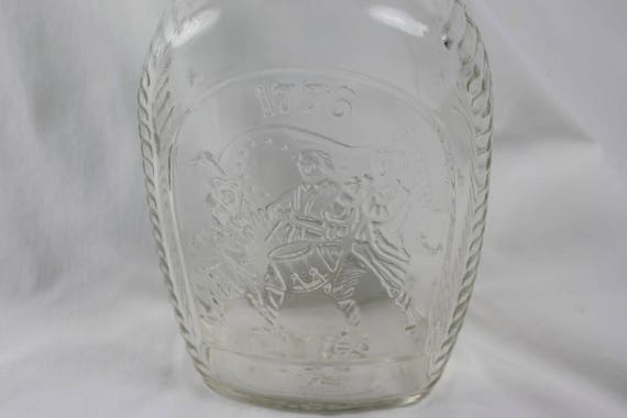 Clear 1776 Drum And Fife Log Cabin Syrup Bottle Vintage Etsy