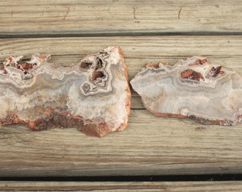 Haunted Ridge Lace Agate Slabs from Missouri