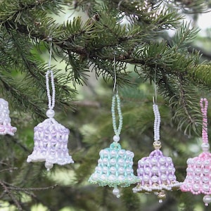 Beaded Bell Ornaments