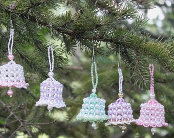 Beaded Bell Ornaments