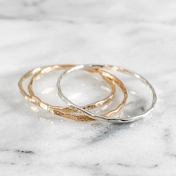 Stackable Rings - Etsy