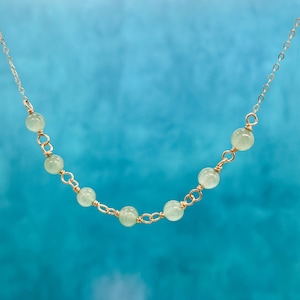 Wire Wrapped Gemstone Necklace: Aventurine, Rose Quartz, Citrine