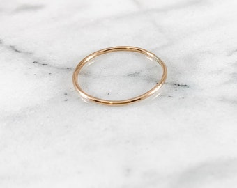 Gehämmerter Stapelring: Argentium Sterling Silber, Gold, Roségold