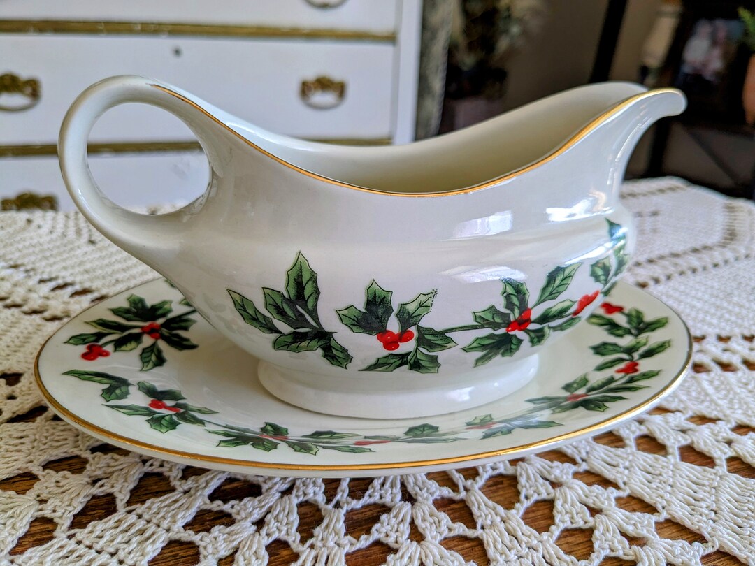 Christmas Gravy Boat / Holly Collection Gravy Boat / Etsy